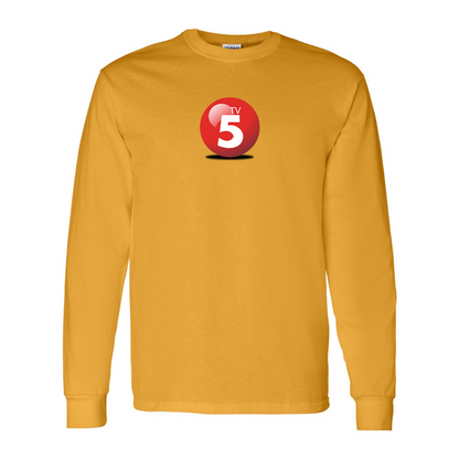 Men's ABC TV5 Logo Gildan Heavy Cotton Long Sleeve T-Shirt