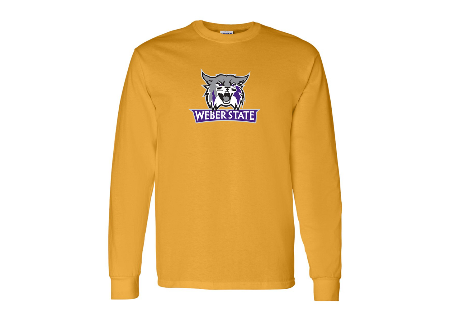 Men's Weber State Wildcats Gildan Heavy Cotton Long Sleeve T-Shirt