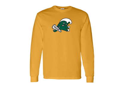 Men's Tulane Green Wave Gildan Heavy Cotton Long Sleeve T-Shirt