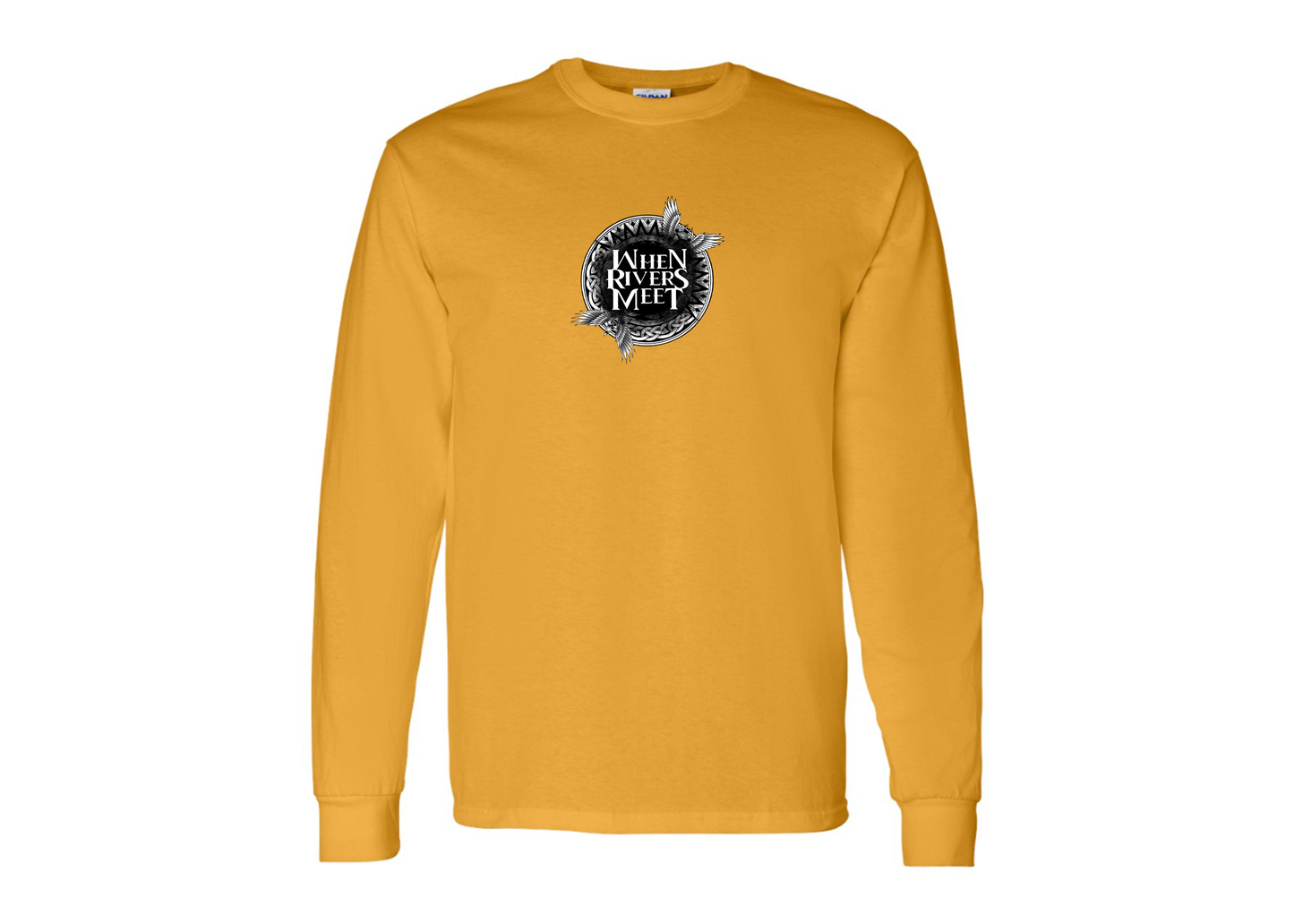 Men's When Rivers Meet Gildan Heavy Cotton Long Sleeve T-Shirt