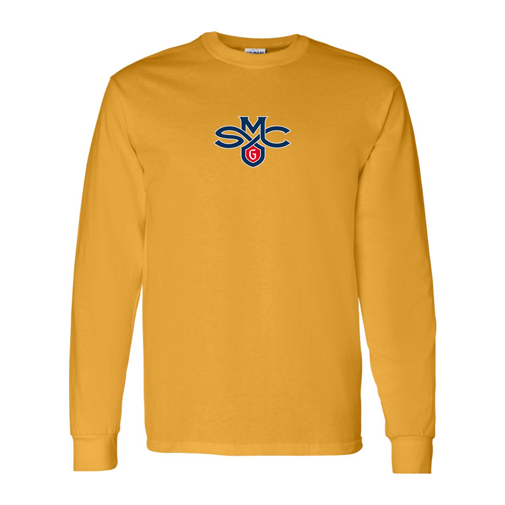 Men's Saint Marys Gaels Logo Gildan Heavy Cotton Long Sleeve T-Shirt