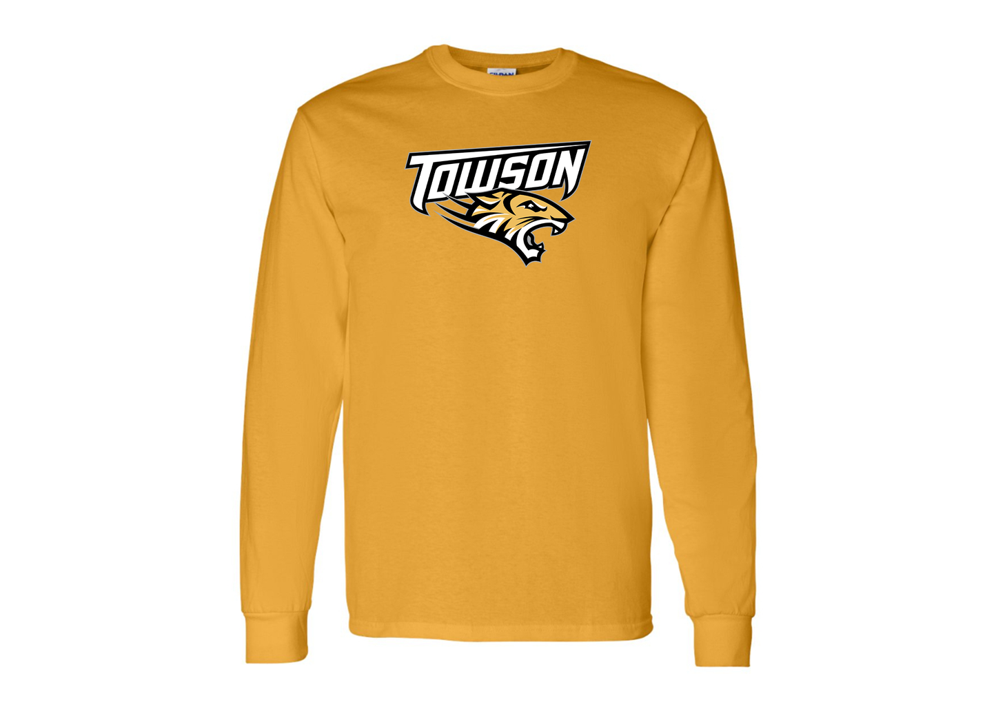 Men's Towson Tigers Gildan Heavy Cotton Long Sleeve T-Shirt