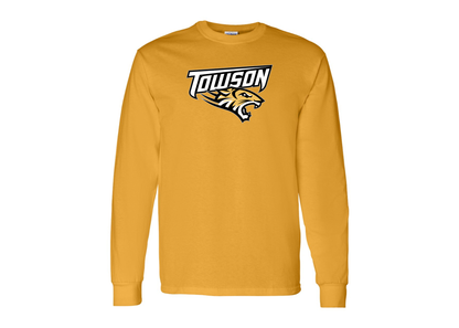 Men's Towson Tigers Gildan Heavy Cotton Long Sleeve T-Shirt