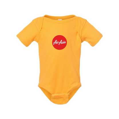 Air Asia Logo  Rabbit Skins Infant Baby Rib Bodysuit