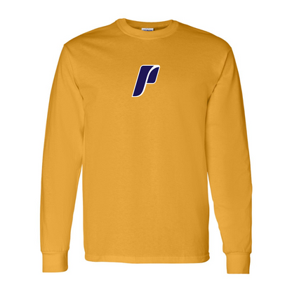 Men's Portland Pilots Logo Gildan Heavy Cotton Long Sleeve T-Shirt