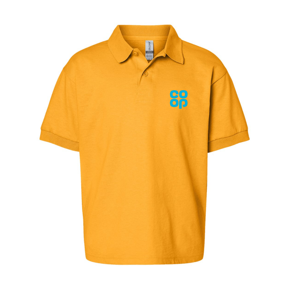 Youth CoOp Gildan Dry Blend Jersey Polo