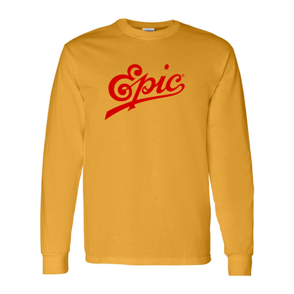Men's Epic Records  Gildan Heavy Cotton Long Sleeve T-Shirt