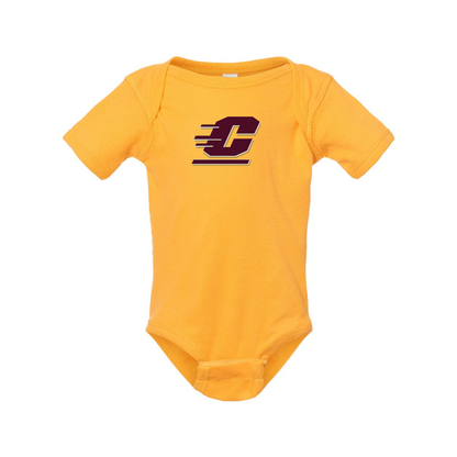 Central Michigan Chippewas  Rabbit Skins Infant Baby Rib Bodysuit