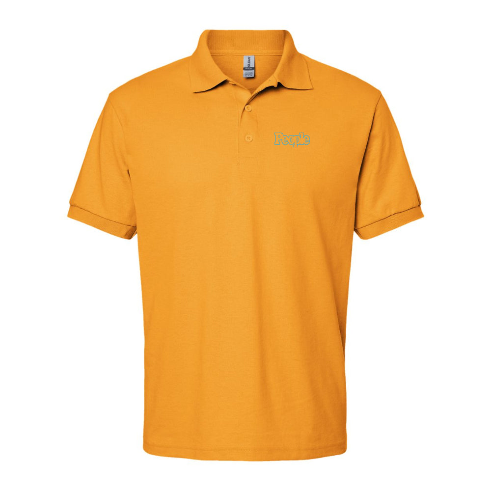 Men's People Magazine Logo Gildan Dry Blend Jersey Polo