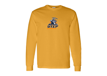 Men's UTEP Miners Gildan Heavy Cotton Long Sleeve T-Shirt