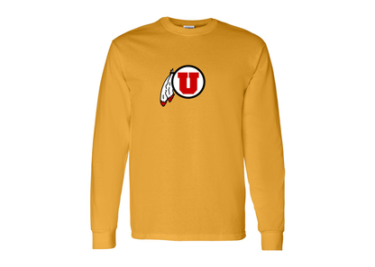 Men's Utah Utes Gildan Heavy Cotton Long Sleeve T-Shirt
