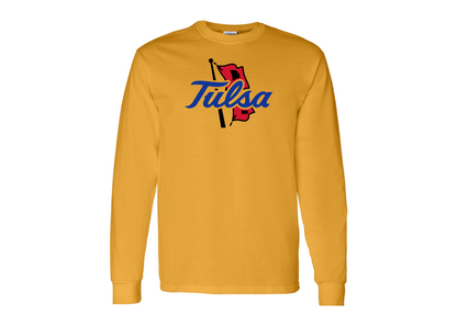 Men's Tulsa Golden Hurricane Gildan Heavy Cotton Long Sleeve T-Shirt