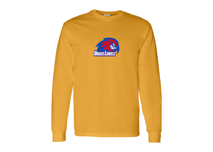 Men's UMass Lowell River Hawks Gildan Heavy Cotton Long Sleeve T-Shirt