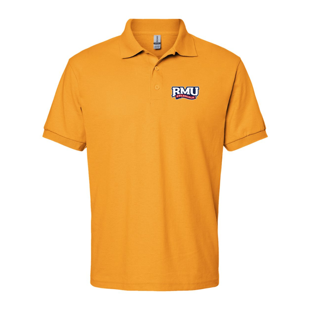 Men's Robert Morris Colonials Logo Gildan Dry Blend Jersey Polo