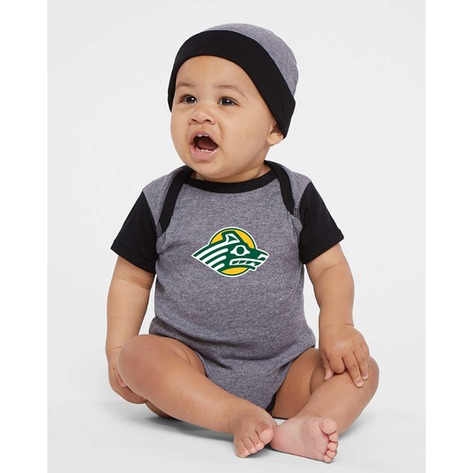 Alaska Anchorage Seawolves  Rabbit Skins Infant Baby Rib Bodysuit