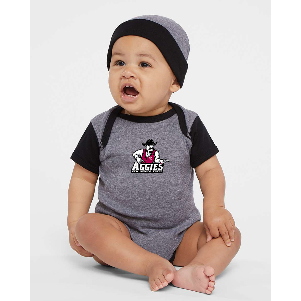Aggies New Mexico State Logo  Rabbit Skins Infant Baby Rib Bodysuit