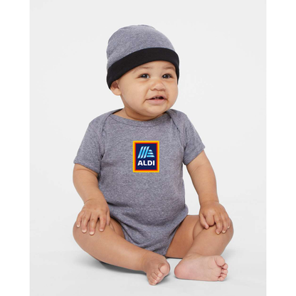 Aldi Logo Rabbit Skins Infant Baby Rib Bodysuit