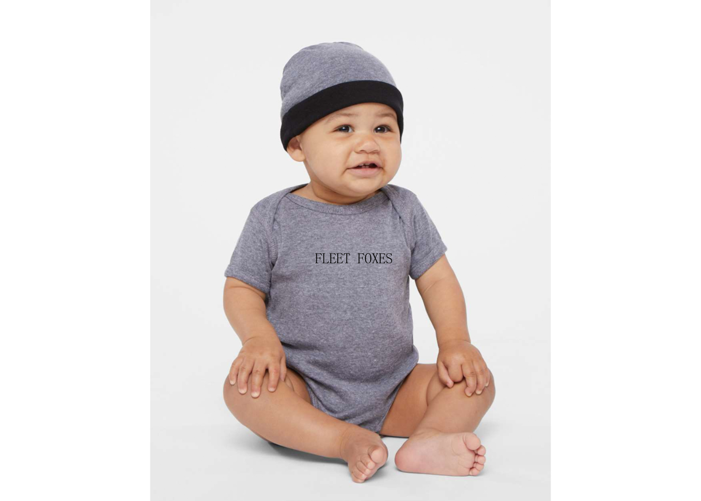 Fleet Foxes Logo  Rabbit Skins Infant Baby Rib Bodysuit