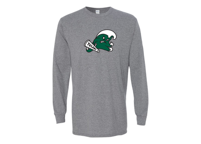 Men's Tulane Green Wave Gildan Heavy Cotton Long Sleeve T-Shirt