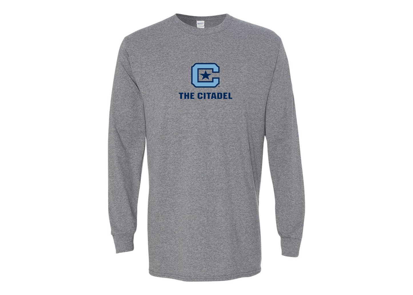 Men's The Citadel Bulldogs Gildan Heavy Cotton Long Sleeve T-Shirt