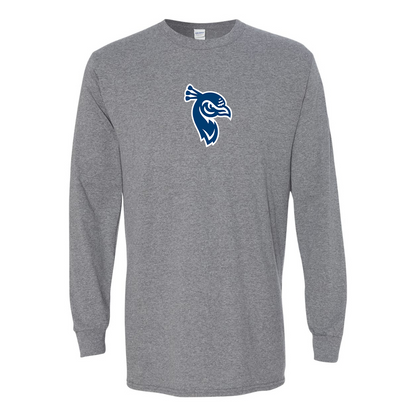 Men's Saint Peters Peacocks Logo Gildan Heavy Cotton Long Sleeve T-Shirt