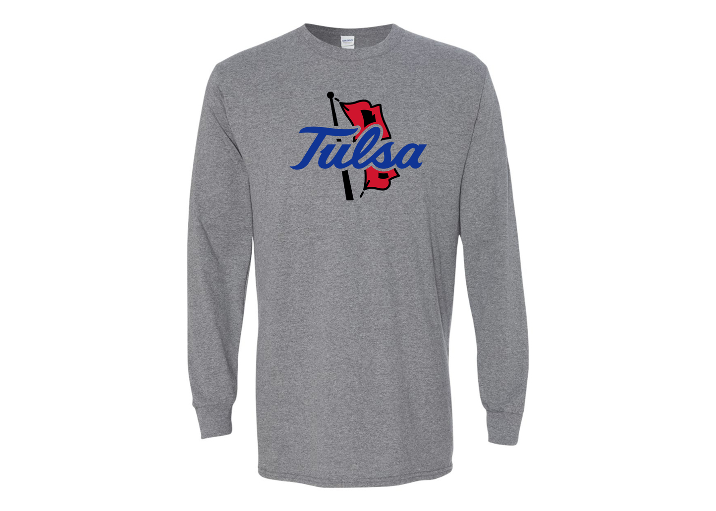 Men's Tulsa Golden Hurricane Gildan Heavy Cotton Long Sleeve T-Shirt