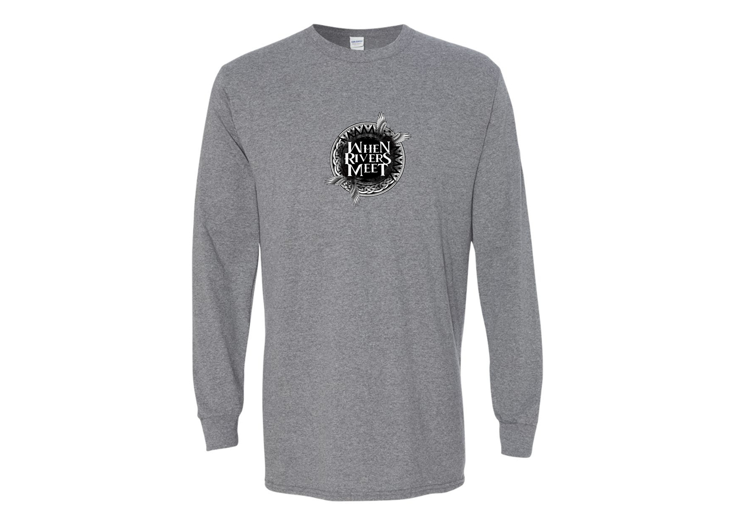 Men's When Rivers Meet Gildan Heavy Cotton Long Sleeve T-Shirt