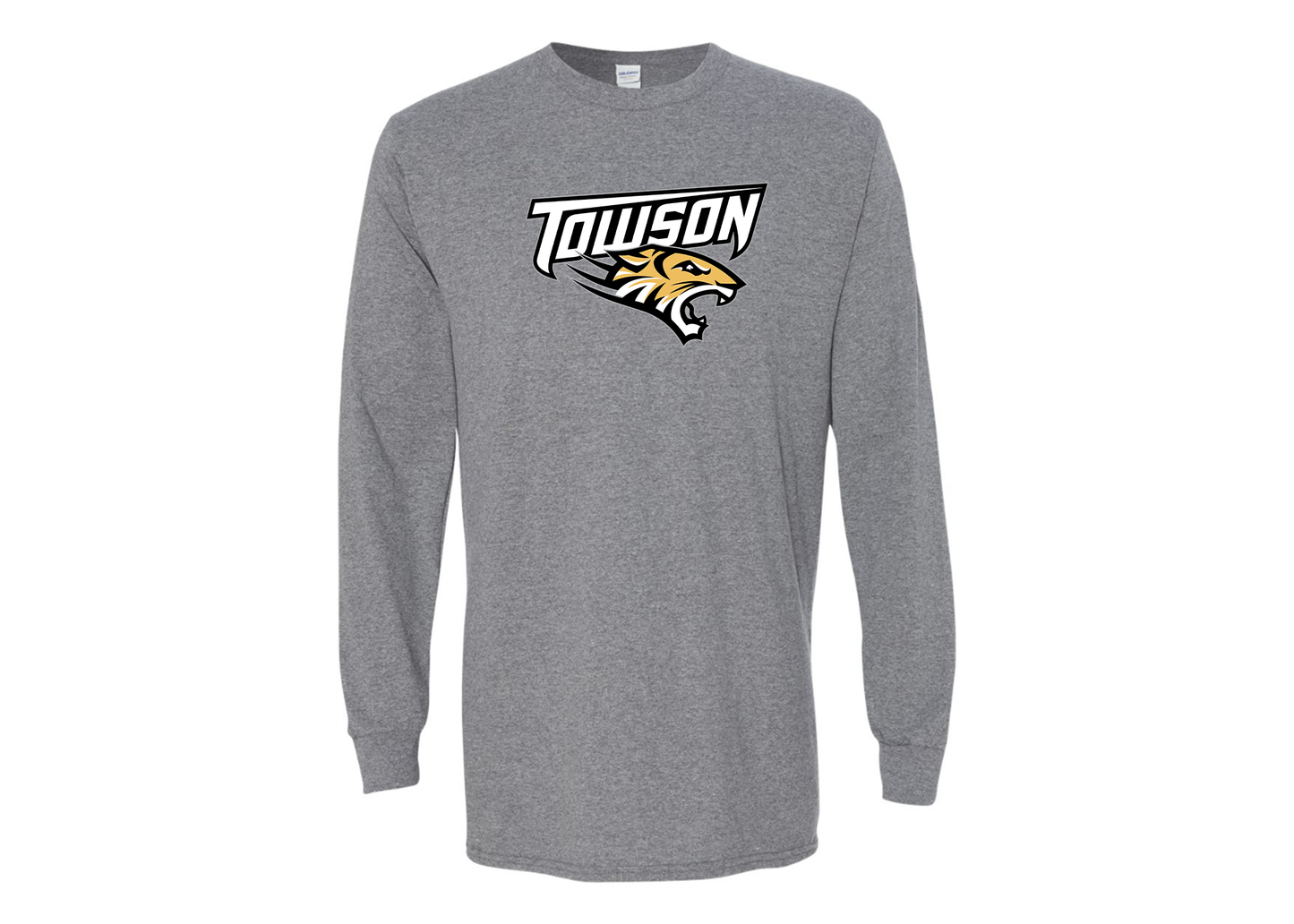 Men's Towson Tigers Gildan Heavy Cotton Long Sleeve T-Shirt