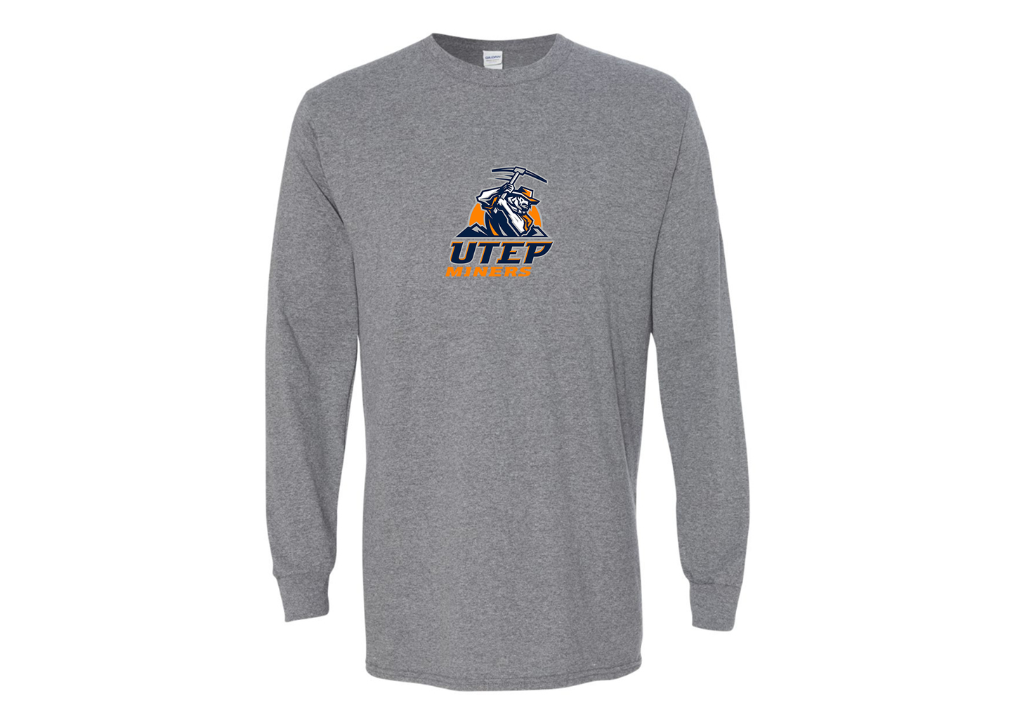 Men's UTEP Miners Gildan Heavy Cotton Long Sleeve T-Shirt