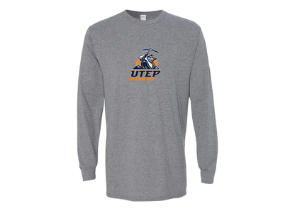 Men's UTEP Miners Gildan Heavy Cotton Long Sleeve T-Shirt