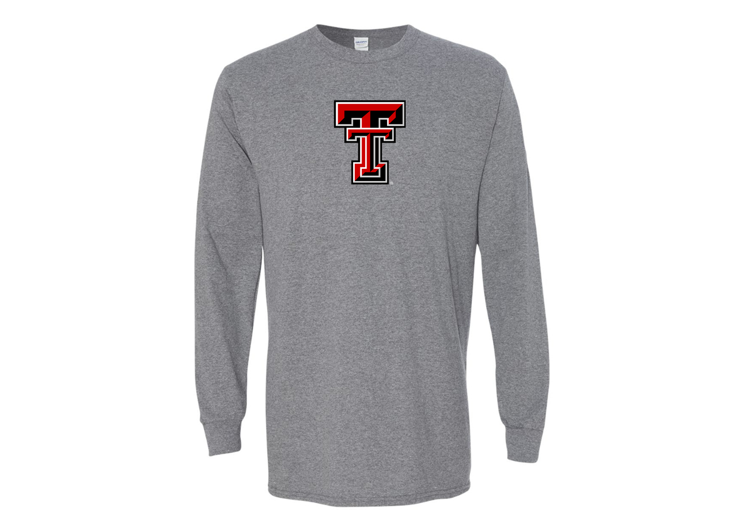 Men's Texas Tech Red Raiders Gildan Heavy Cotton Long Sleeve T-Shirt