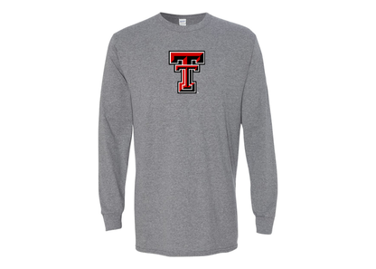 Men's Texas Tech Red Raiders Gildan Heavy Cotton Long Sleeve T-Shirt