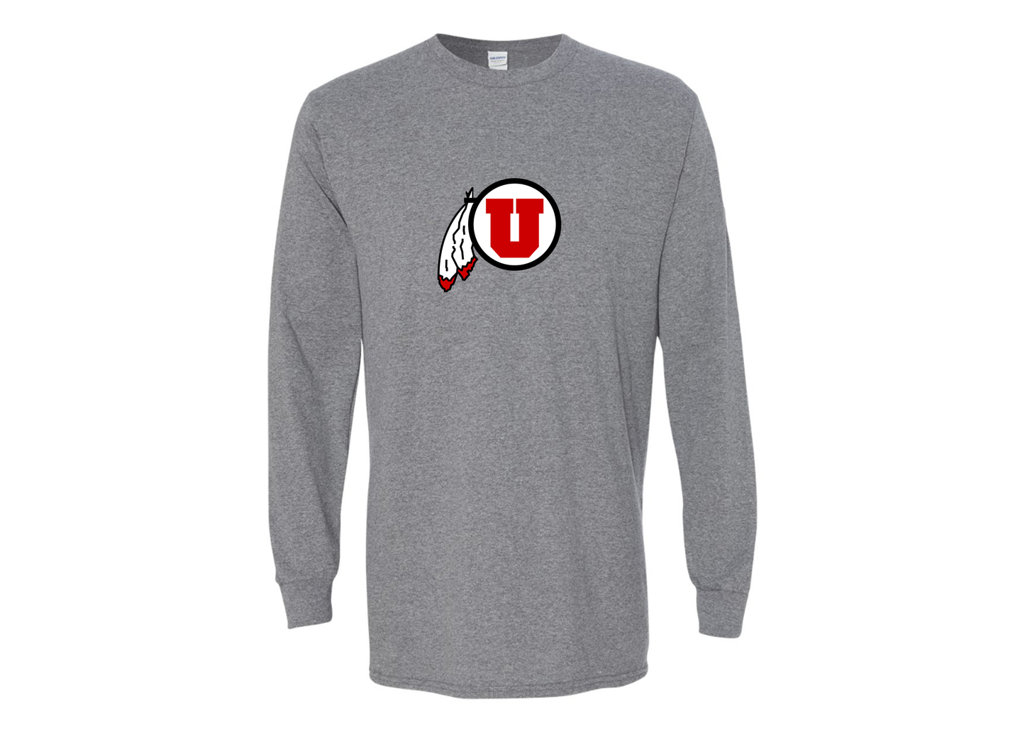 Men's Utah Utes Gildan Heavy Cotton Long Sleeve T-Shirt