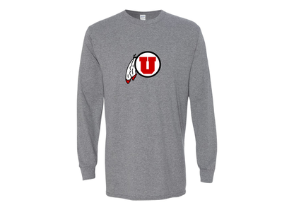 Men's Utah Utes Gildan Heavy Cotton Long Sleeve T-Shirt