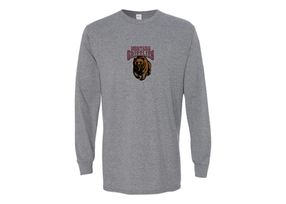 Men's Montana Grizzliesl Gildan Heavy Cotton Long Sleeve T-Shirt