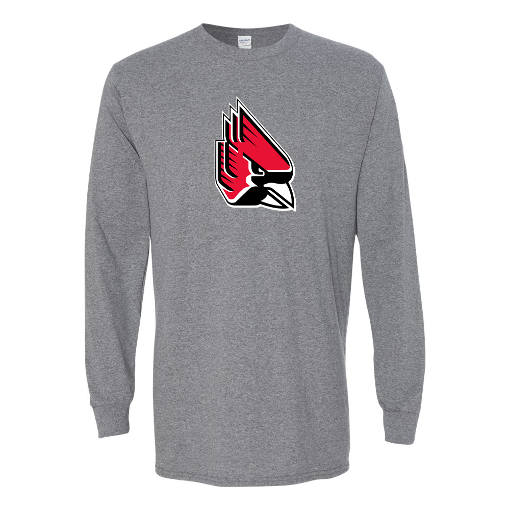 Men's   Ball State Cardinals Gildan Heavy Cotton Long Sleeve T-Shirt