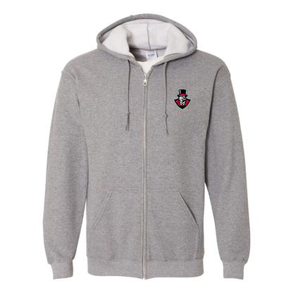 Men's   Austin Peay Governors  Gildan  Heavy Blend Full Zip Hooded Sweatshirt