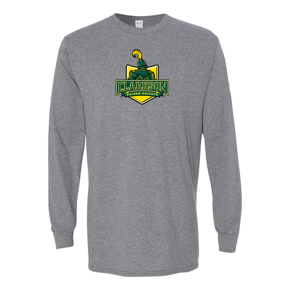 Men's Clarkson Golden Knights Gildan Heavy Cotton Long Sleeve T-Shirt