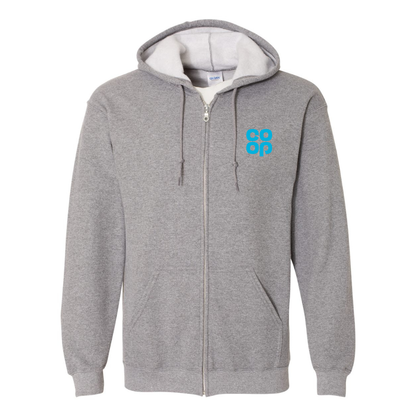 Men's CoOp Gildan  Heavy Blend Full Zip Hooded Sweatshirt