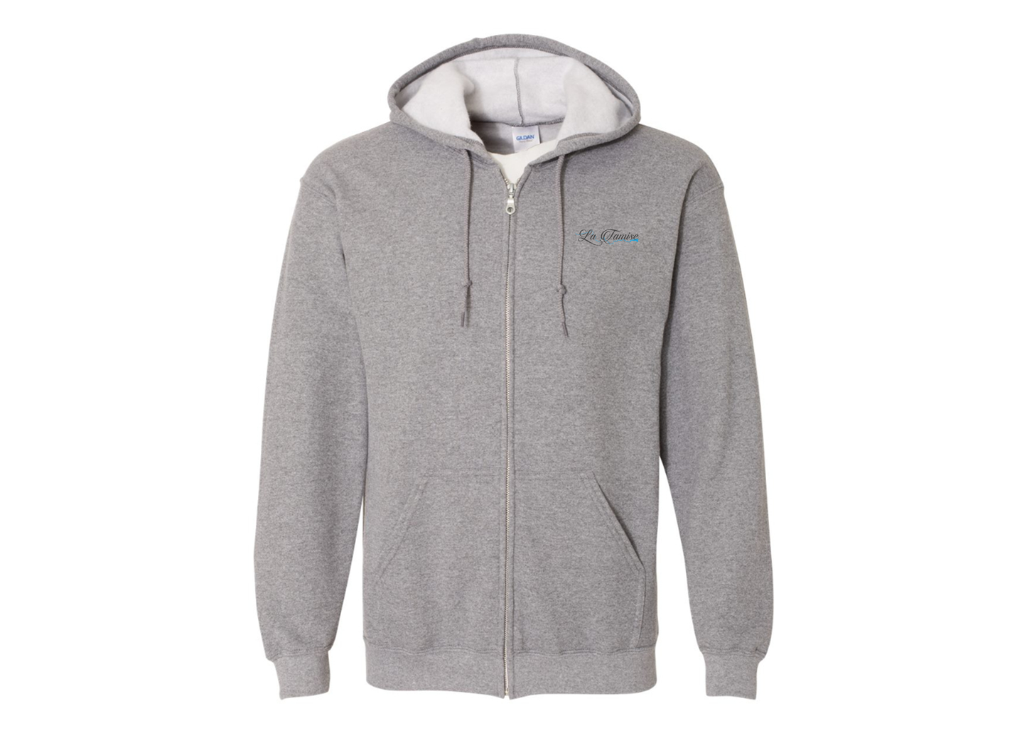 Men's La Tamise Logo Gildan  Heavy Blend Full Zip Hooded Sweatshirt