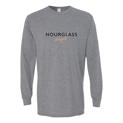 Men's Hourglass Angel  Gildan Heavy Cotton Long Sleeve T-Shirt