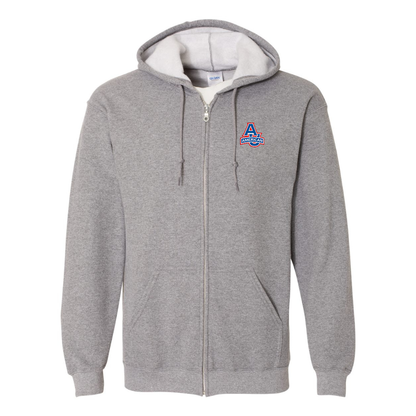 Men's  American Eagles  Gildan  Heavy Blend Full Zip Hooded Sweatshirt