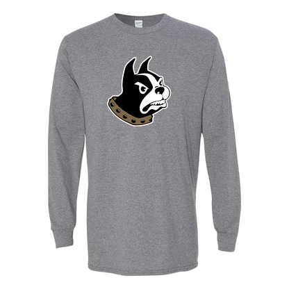 Men's Woffrd Terriers  Gildan Heavy Cotton Long Sleeve T-Shirt