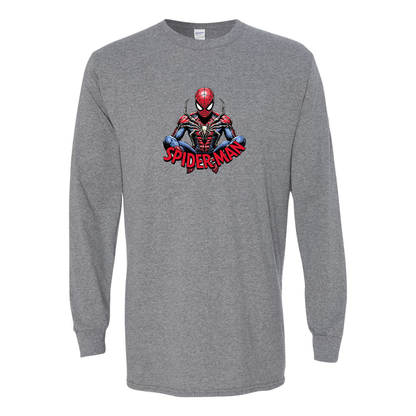 Men's Spider-Man 2025 Gildan Heavy Cotton Long Sleeve T-Shirt