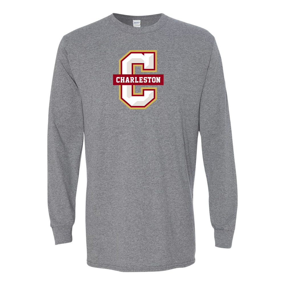 Men's  Charleston Cougars Gildan Heavy Cotton Long Sleeve T-Shirt