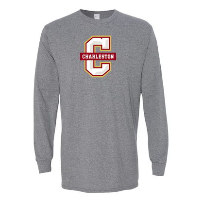Men's  Charleston Cougars Gildan Heavy Cotton Long Sleeve T-Shirt