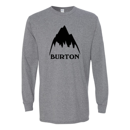 Men's  Burton Mountain  Gildan Heavy Cotton Long Sleeve T-Shirt