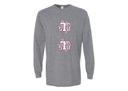 Men's Texas Southern Tigers Gildan Heavy Cotton Long Sleeve T-Shirt