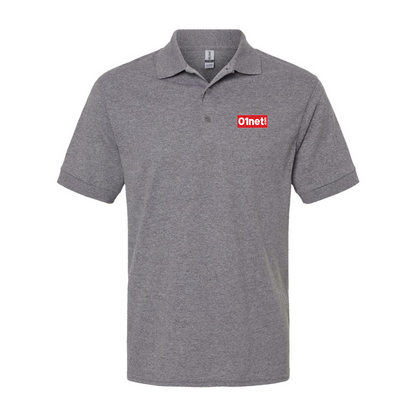 Men's  01net Logo Gildan Dry Blend Jersey Polo