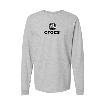 Youth Crocs Logo Cotton Long Sleeve T-Shirt